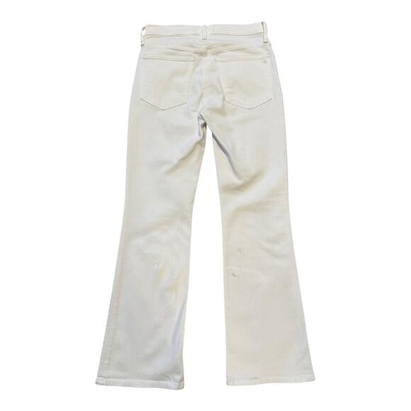 NEW Madewell Women’s Size 4 (27) Kick Out Crop Jeans In Pure White NWT - Picture 3 of 10